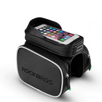 Bolso para bicicleta con soporte para teléfono Rockbros 009-4