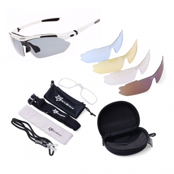 Lentes Rockbros Polarizado Ciclismo 5 Micas 12 Piezas Uv400