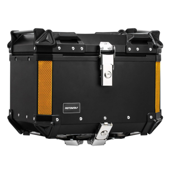 Baúl Top Case Para Moto 35 Litros Motowolf 0712 Black