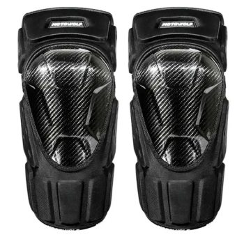 Rodilleras Cálidas de Invierno para Motociclismo Fibra Carbono MotoWolf 1019B