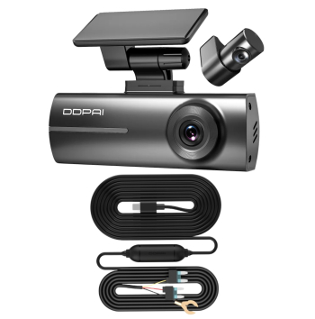 Cámara de Vehículo dual 1296P WiFi DDPAI N1 DUAL Dash Cam + cableado HC12